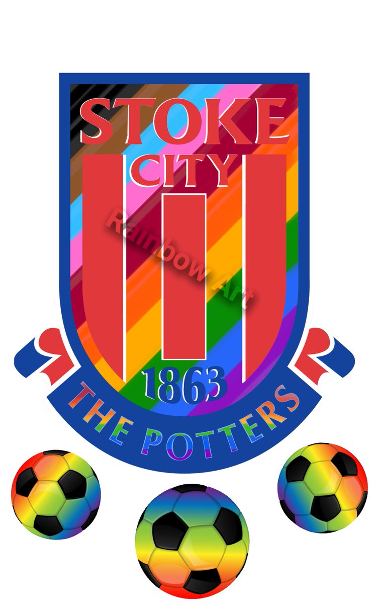 It's a coworkers birthday soon so I decided to put my digital art to use and paint up this design to get printed on a tee for him. He's a big @StokeCityLive fan @stokecity 

#fanart #digitalart #pride #lgbtfootball #lgbtqcreator #nonbinary