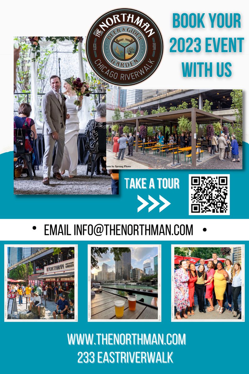 Book your next #event at The Northman on the #chicagoriverwalk. More info on where to inquire here &gt;&gt; bit.ly/42114HZ

#privateevents #chicagoriverwalk #outdoorvenue #events #eventspace #weddingplanner #corporateevents