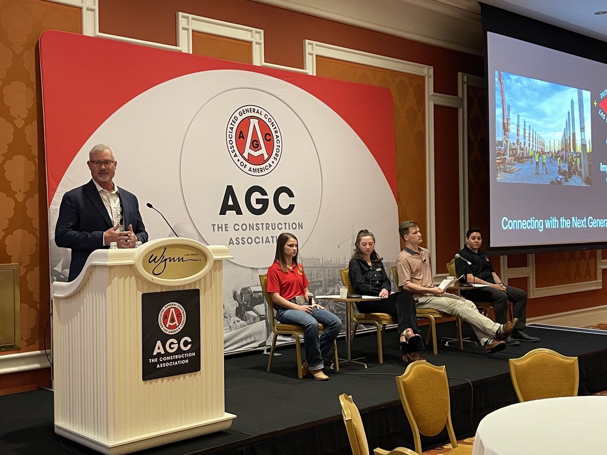 Alabama AGC BSCI Student Chapter at Auburn University represented by Richard Conway on the AGC of America panel “Connecting with the Next Generation.”
