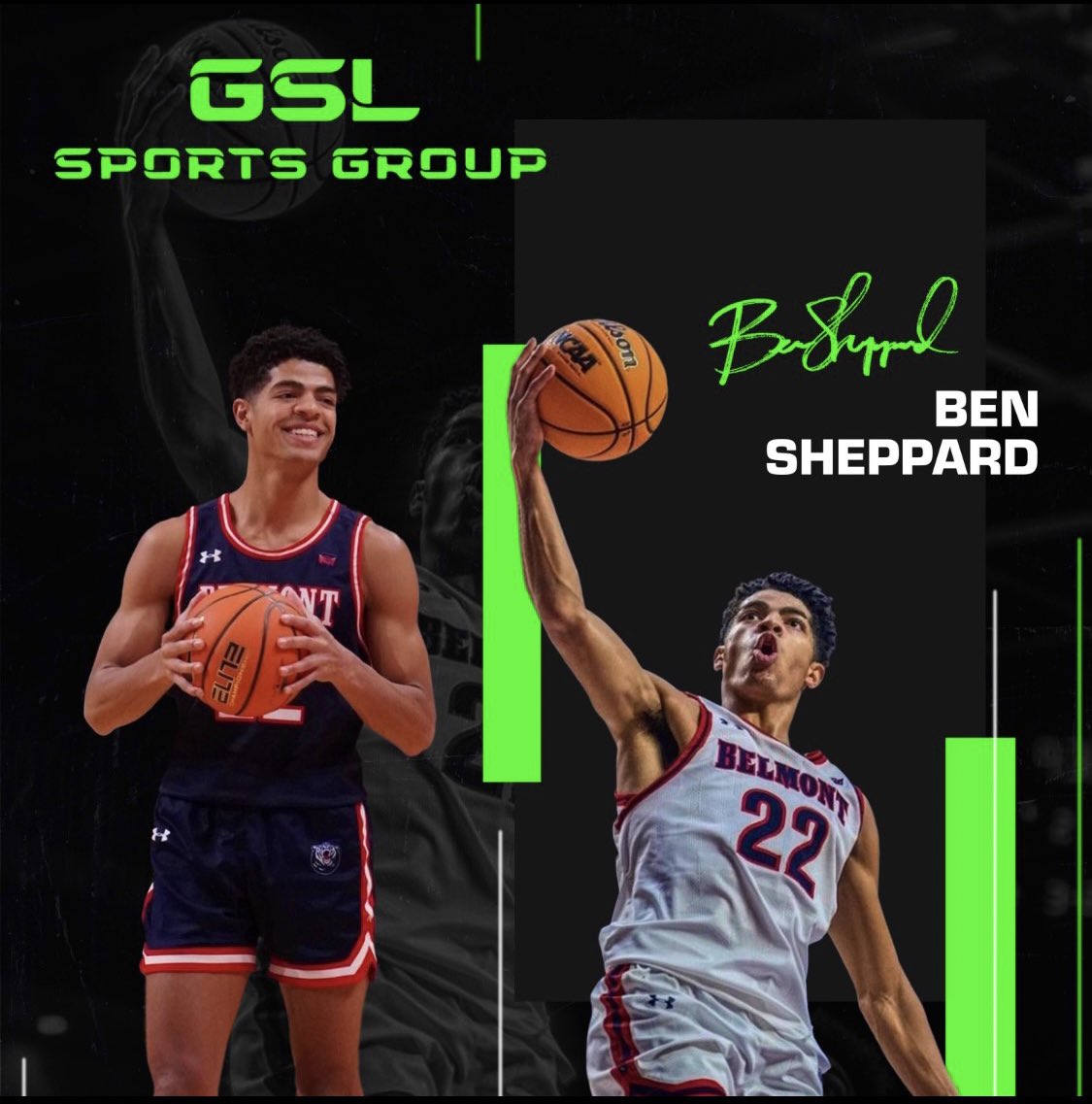 Excited to welcome Ben Sheppard to GSL Sports Group - Ben’s competitive spirit, ability to impact the game on both ends, & tenacious work ethic is what separates him. Time will tell what we’ve always known. The path to the NBA Draft starts now! @shepben2