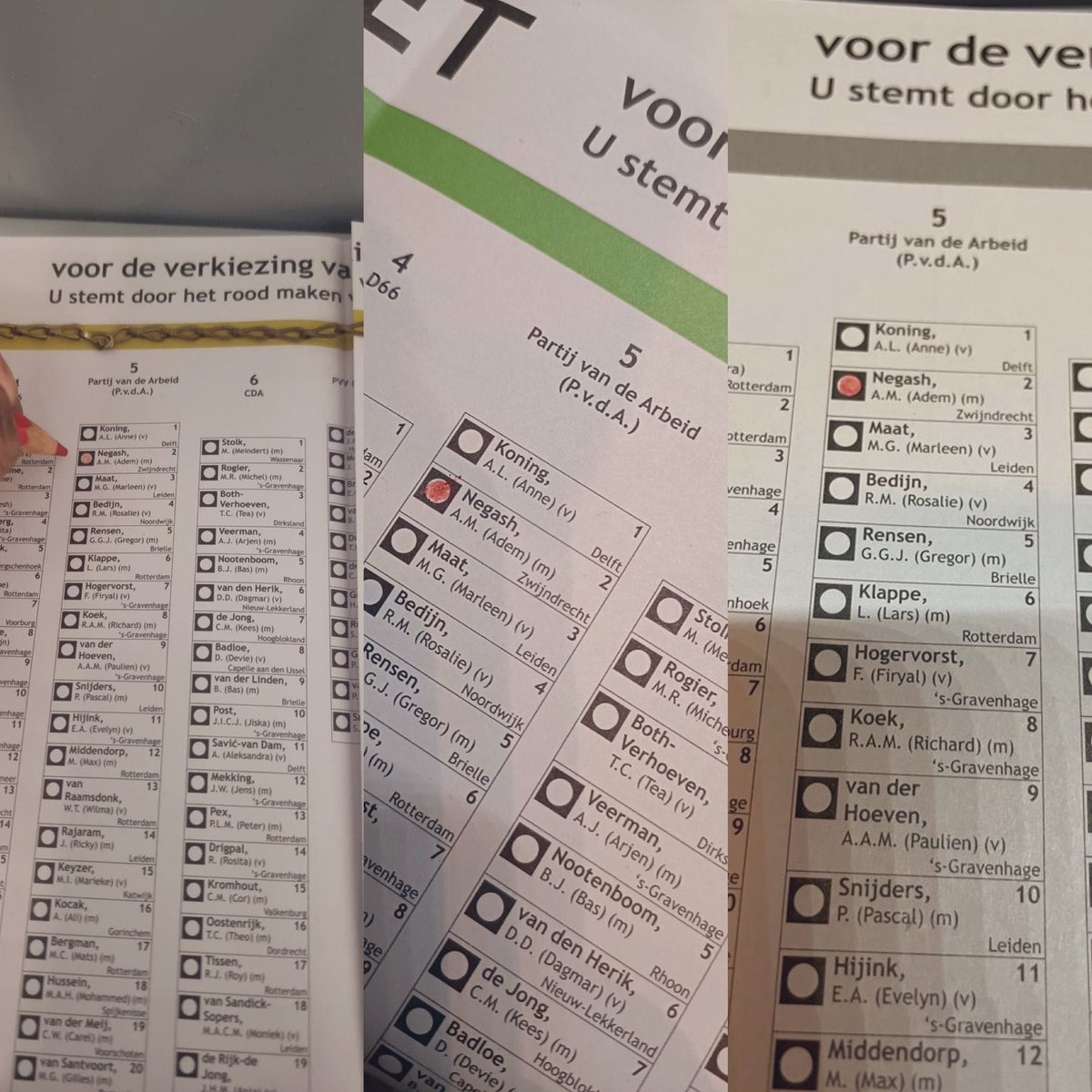 ademnegash's tweet photo. Ontzettend bijzonder om zoveel steun te mogen ontvangen! Waardeer het enorm.🌹
Heb jij al gestemd? Je kunt nog stemmen tot 21:00 uur! 🗳️
#PS2023 #KiesSociaal #StemPvdA #linksewolk https://t.co/wp1MQXyuf8