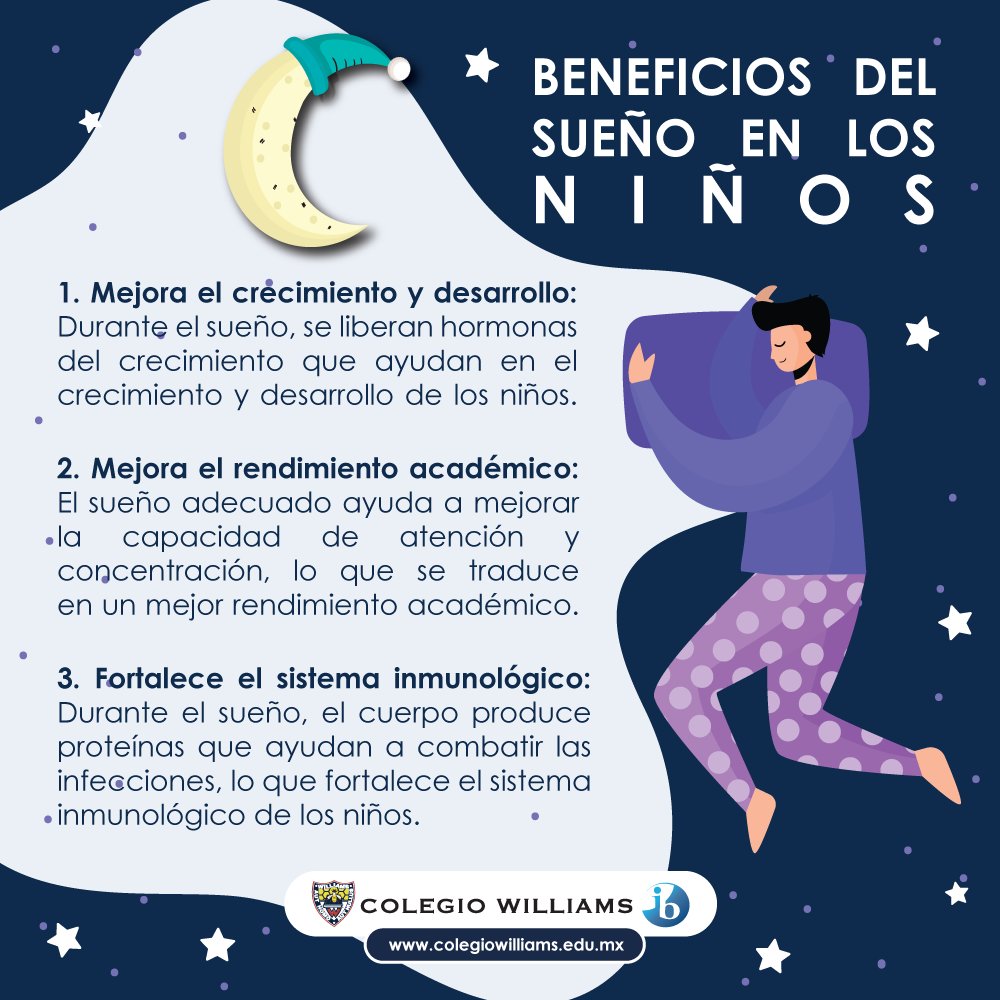 colegiowilliams's tweet photo. 🌛😴 Un buen descanso ayuda a mejorar el rendimiento académico. #ColegioWilliams #beneficiosdelsueño https://t.co/PGfS7k8XDc