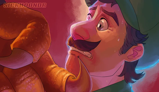 good morning!! another redraw!!!#myart #MarioMovie #SuperMarioMovie #luigi 