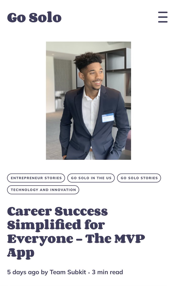 careerpeer_us's tweet photo. Our CEO and founder, Kristian Emel, was featured in an article talking about MVP. Make sure to go and check it out! 📱💻

https://t.co/Vnf2V0jJ9q https://t.co/osWp12rfWK