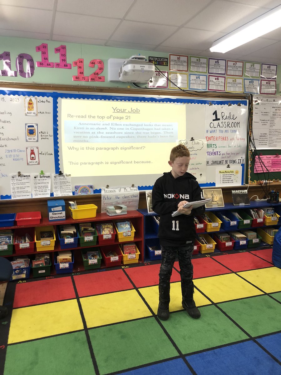 MsWilkinson21's tweet photo. Students did a wonderful job identifying which parts of Number the Stars are significant! 📚 https://t.co/a2XSeSJGgk