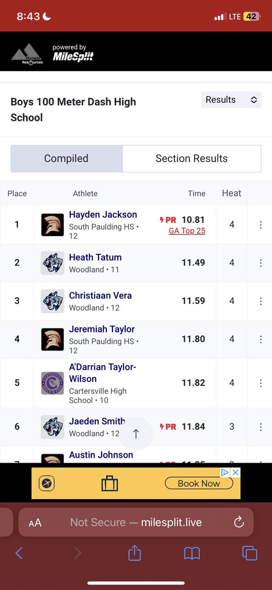 hayden7jackson's tweet photo. First meet back out 10.81 GA top 25💯 https://t.co/dxb1DeKIwZ