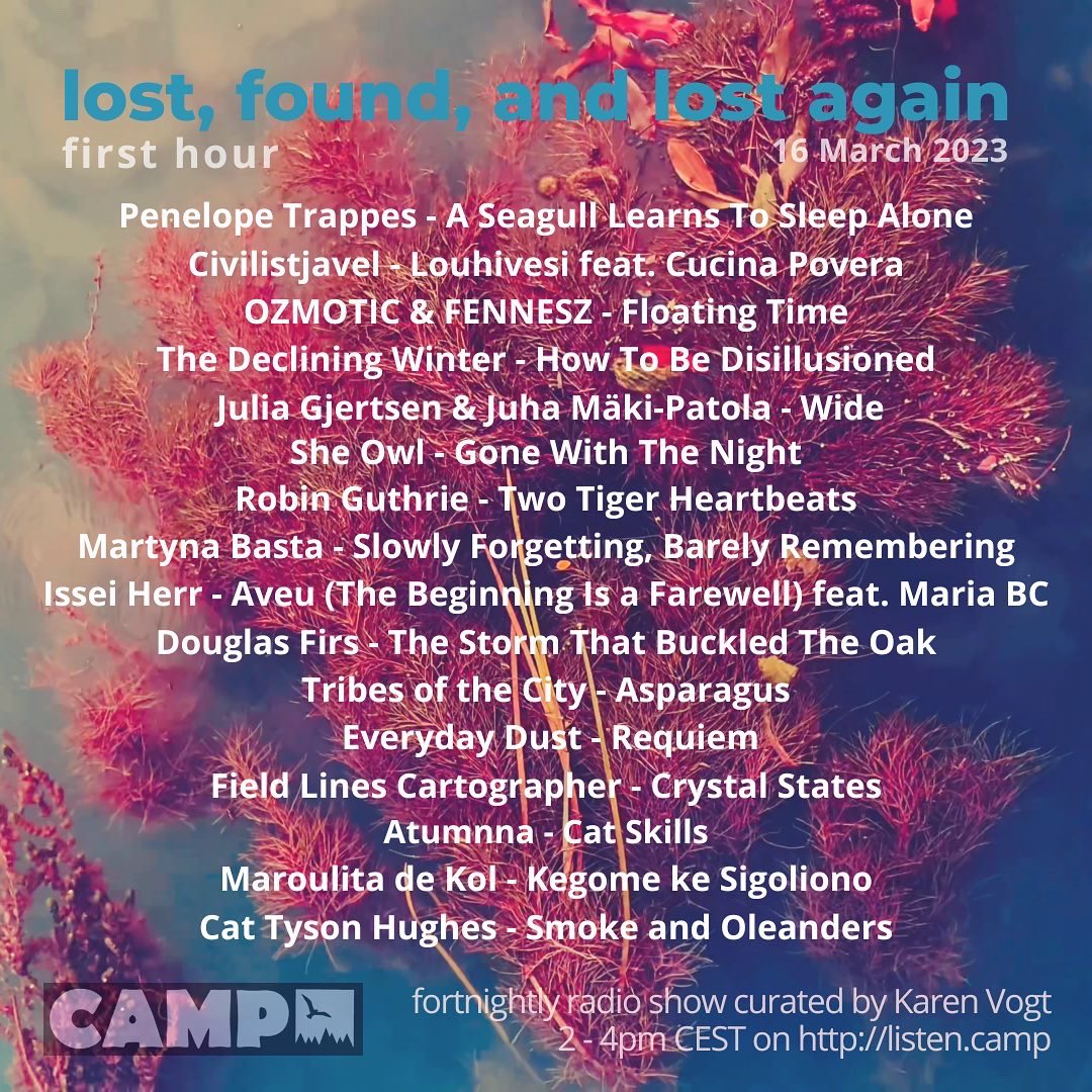 karenvogtmusic's tweet image. First hour feat. new music from @PenelopeTrappes @OZmotic @cjf @DecliningWinter @JuliaGjertsen @SheOwlMusic @cocteautwins @martynabasta @IsseiHerr @mariab4christ @FLCartographer @avtvmna