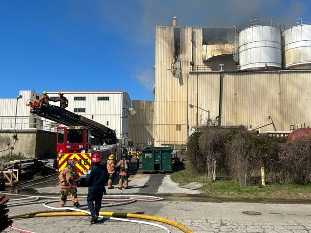 *Update* 8200 Block of Eastern Ave. Synagro wastewater treatment plant. Crews remain on scene; thermal oil burning from silo at location. DT1126 *TA