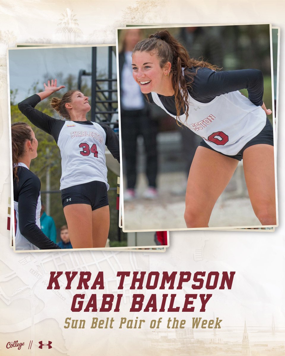 ✅ 4-0 weekend
✅ 4 sweeps

Gabi Bailey and Kyra Thompson are your Sun Belt Beach Volleyball Pair of the Week!

bit.ly/3mWpgLS

#TheCollege🌴🏐