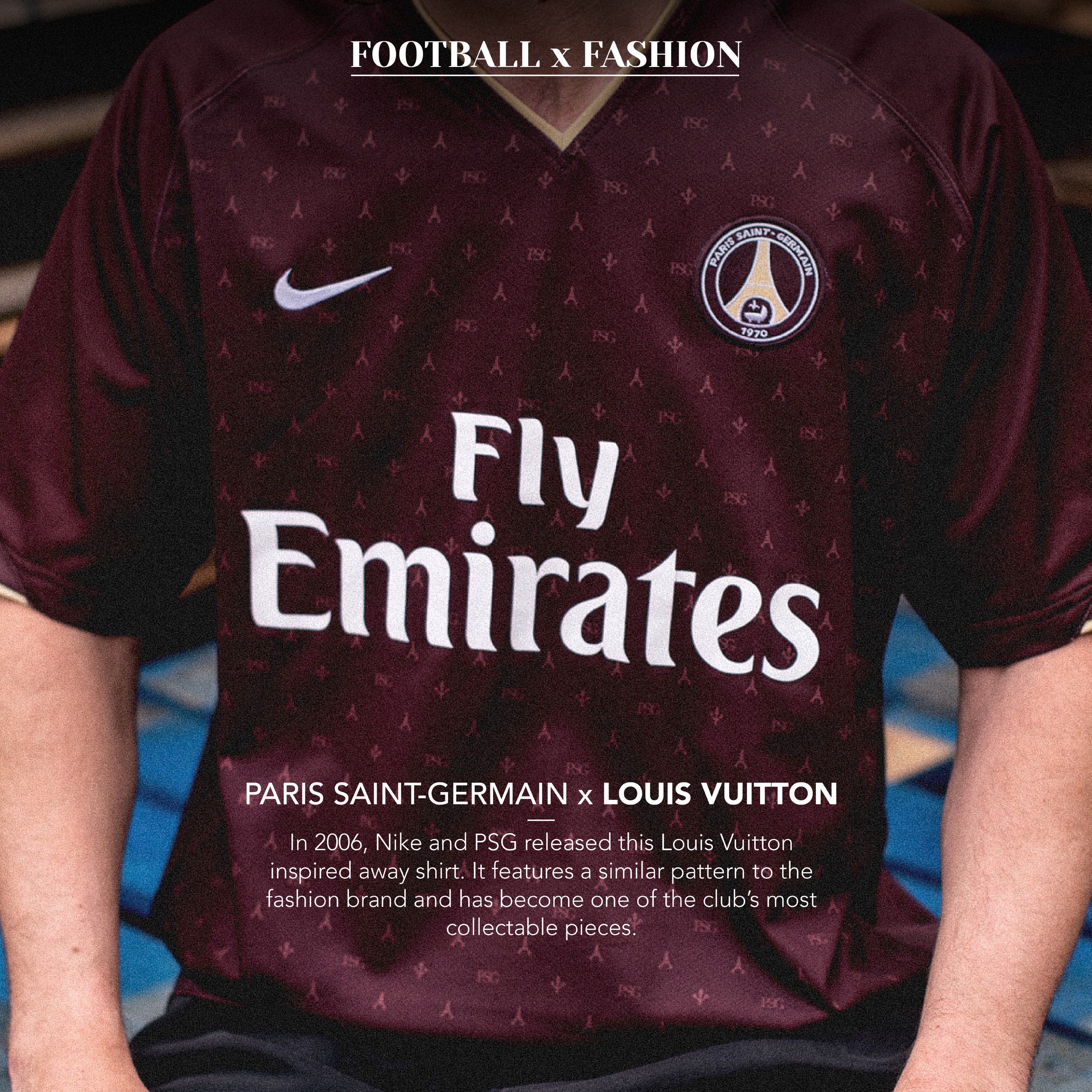 Replying to @Svasta PSG x Louis Vuitton ⚜️ Rare Football Shirts! 🇫🇷