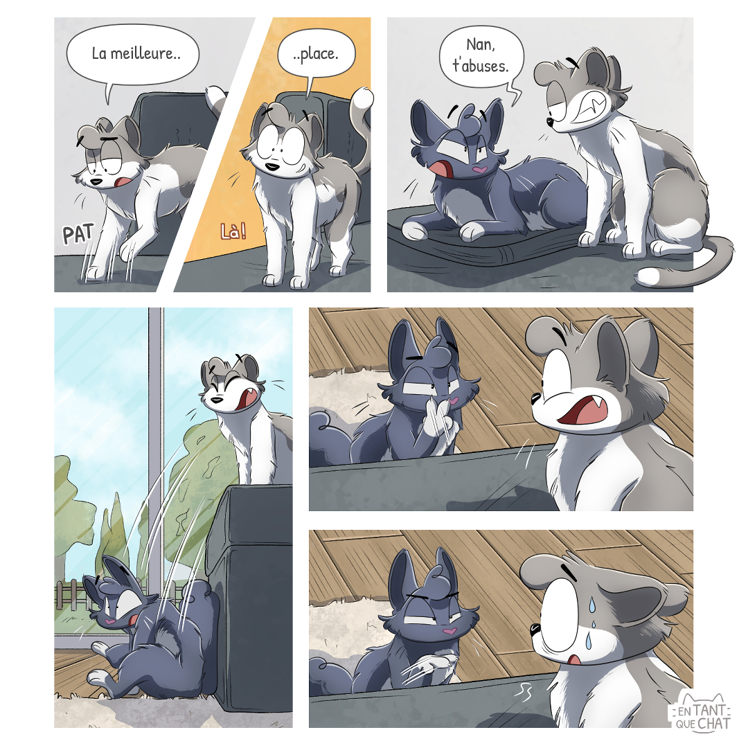 entantquechat's tweet photo. (1/2) Nouveau strip ! 😺 On est pas loin de la déclaration de guerre entre Peanuts et Pamprelune 😹 #bandedessinée #BD #blogbd #planchebd #stripbd #bdchat https://t.co/34WDEyP7ZS