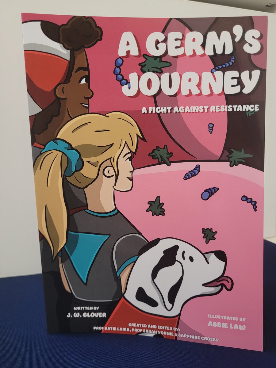 germsjourney's tweet photo. Our AMR graphic novel is finally here🥳
This pathfinder novel takes children on an exciting adventure as they take down evil germ villains! Can they succeed in the the Fight Against Resistance?💊
Order your copy and find out: https://t.co/pHwLWQvkKa https://t.co/stg62lHgl0