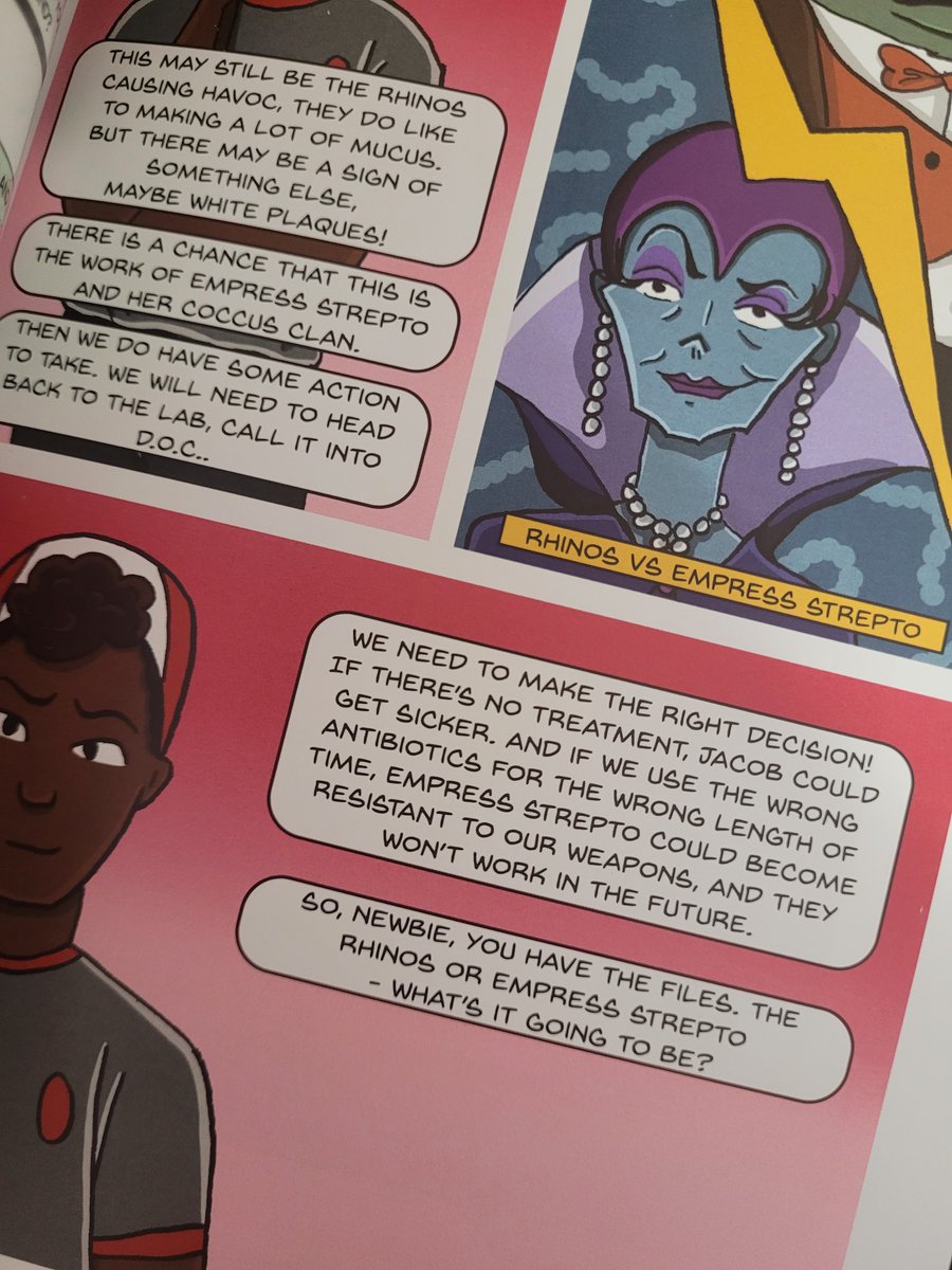 germsjourney's tweet photo. Our AMR graphic novel is finally here🥳
This pathfinder novel takes children on an exciting adventure as they take down evil germ villains! Can they succeed in the the Fight Against Resistance?💊
Order your copy and find out: https://t.co/pHwLWQvkKa https://t.co/stg62lHgl0