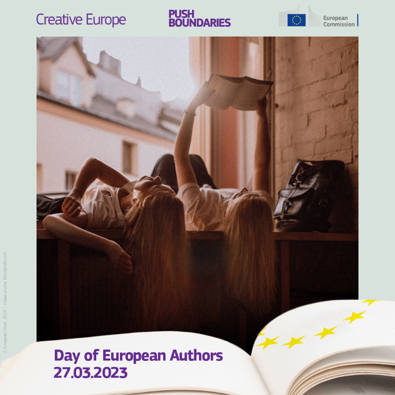 EUErasmusPlus's tweet photo. Literature opens doors to new worlds full of joy. 

Before 27 March - Day of European Authors spread the joy of literature on social media!

Share a photo of your favourite European book with the hashtag #ReadWithEurope &amp; our special frame!

Find it below or as a filter on FB/IG!