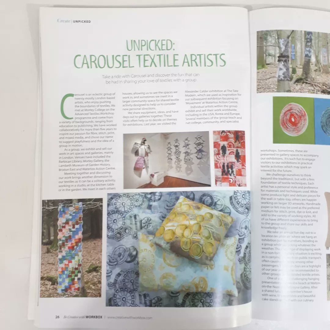 Carousel Textile Art tweet media