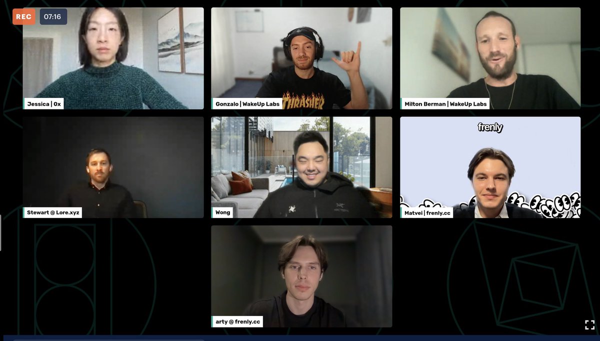 kudos to <a href="/0xProject/">0x</a> for inviting <a href="/0xfrenly/">frenly 👀</a> to the podcast episode ✨ had an amazing talk on the future of #NFT, #web3social and how to bring the next billion users to #web3 🙌🏻 (it was my first podcast experience in english btw)