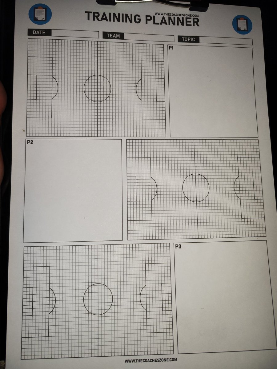 IanBamsey87's tweet photo. Looking forward to using these instead of scrap bits of paper. Football isn't just turning up for training and for a game, it's about planning so you get the most out of your players and so they can enjoy, improve and have fun.
@TheCoachesZone
#grassrootsfootball
#lovethisgame⚽️ https://t.co/E3uU6pfnVH