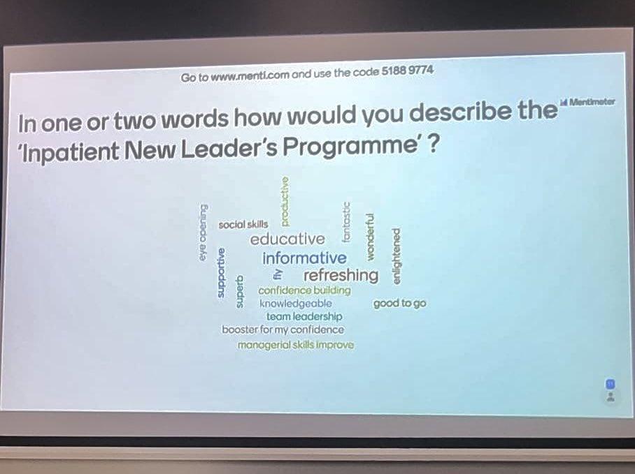 SindhUnni's tweet photo. What a great end to the 7 weeks long ‘Inpatient New Leaders Programme’. We are overwhelmed with the great feedback that we received. Many thanks to guest speakers from different career pathways today and our head of nursing-@beckybettybilly @LozShan @jennylt_ @GMMH_NHS https://t.co/unTlt65N4j