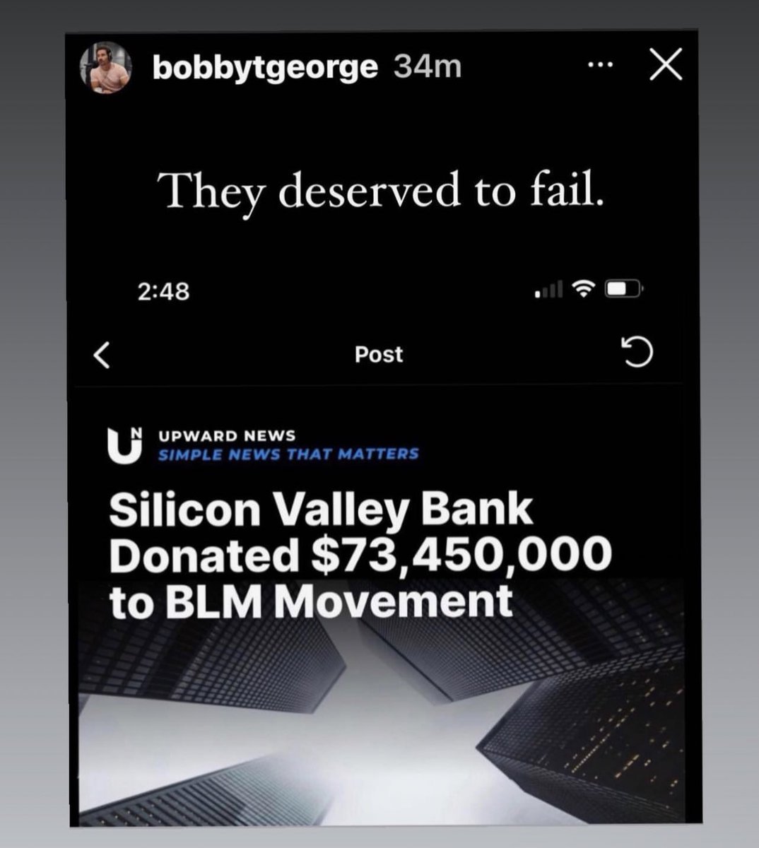 MikeishaDache's tweet photo. Today, the owner of Mandrake Rooftop and Town Hall, two popular restaurants/bars in the Short North near The Ohio State University posted this in response to Silicon Valley Bank closing.

Both locations have OFTEN be accused of discrimination and racism towards Black people. https://t.co/HZI5jwKRiu
