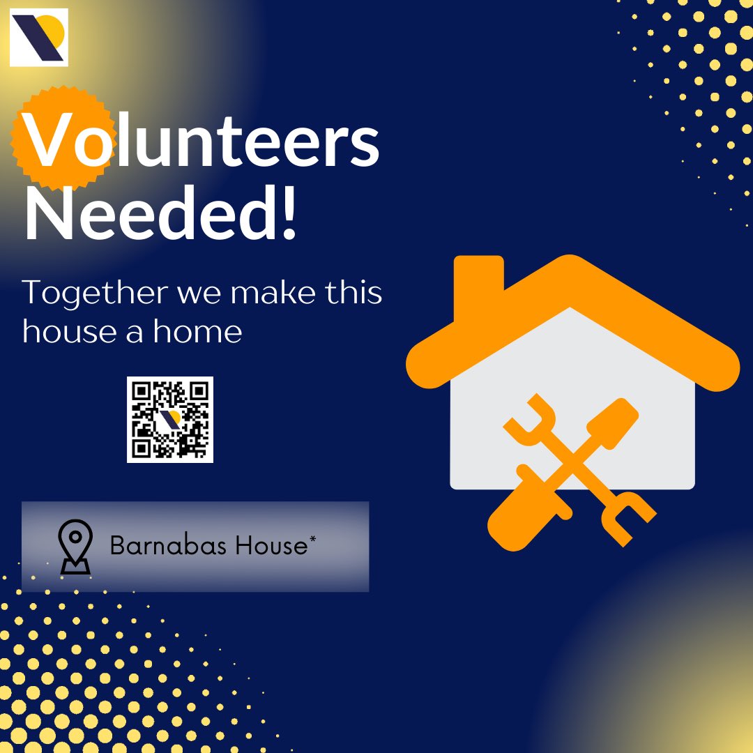 RedemptionPHL's tweet photo. Let’s go! Another volunteer day is coming soon. SATURDAY MARCH 25TH

Help us finish up Barnabas House preparations and sign up using the QR code. https://t.co/WqMJKASCks