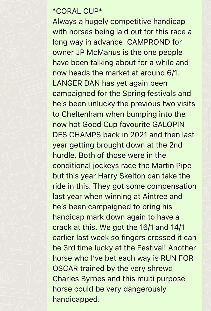 TAKracingadvice's tweet photo. Got a little excitable earlier when LANGER DAN won!! Advised 16/1 and 14/1 for members ante post, winning the CORAL CUP by a short head 💥 

#TAKRACINGADVICE
@BoshBetsCom https://t.co/znc4gAY5XX