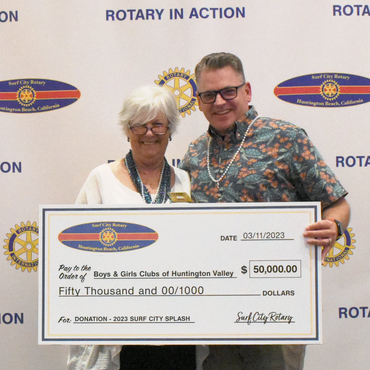#ThankYou so much to #HuntingtonBeach Surf City #Rotary and all the supporters of their Splash fundraiser! As the premier charity beneficiary for the event, the Boys &amp; Girls Club will receive $50,000 of the proceeds of Splash to support the kids at our Clubs. Amazing!