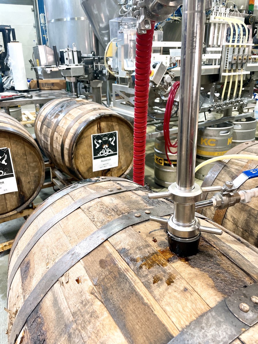 11 freshly emptied Heaven Hill bourbon barrels available now for sale @get_oznr (link in bio) from our collab w/ @PhaseThreeBrew. Beer coming soon!