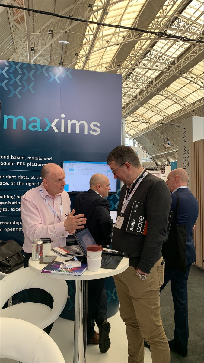 IMSMAXIMS's tweet photo. Another fantastic day at #Rewired23! 

Two very busy &amp; exciting days meeting so many new faces &amp; catching up with some familiar ones too!

Thank you to everyone who stopped by the #IMSMAXIMS stand &amp; spoke with us. 🤩

@DHRewired #healthcare #MAXIMS #digitalhealth #innovation https://t.co/pOo0ooN9Cs