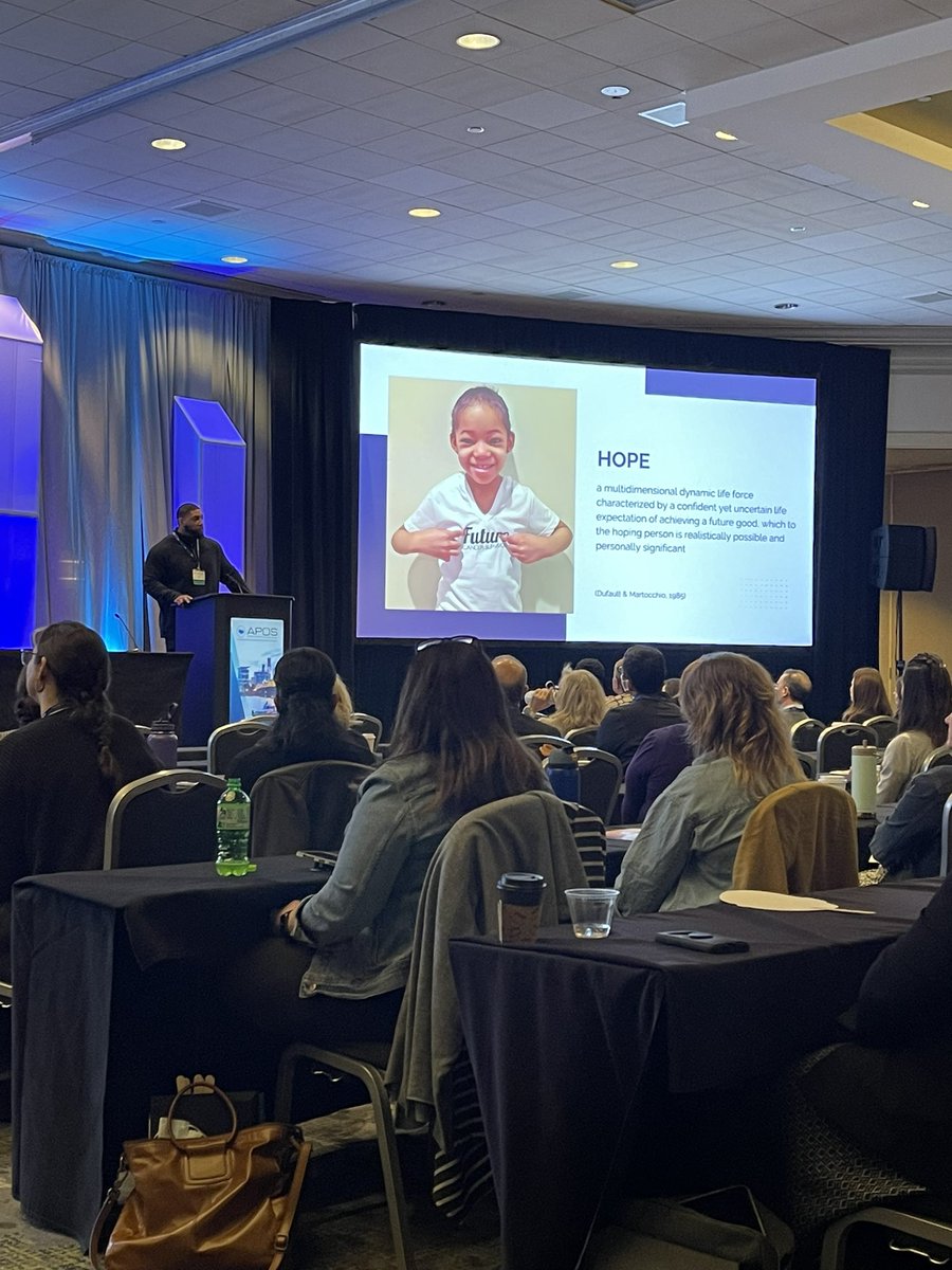 mcfingeret's tweet photo. What a powerful way to kick of our APOS 2023 conference. Thank you Devon Still for grounding us as psychosocial oncology professionals and giving a powerful, inspirational and very real talk. You are an outstanding speaker and human! #APOS2023 @Dev_Still71 @APOSHQ https://t.co/yucxMd21t0
