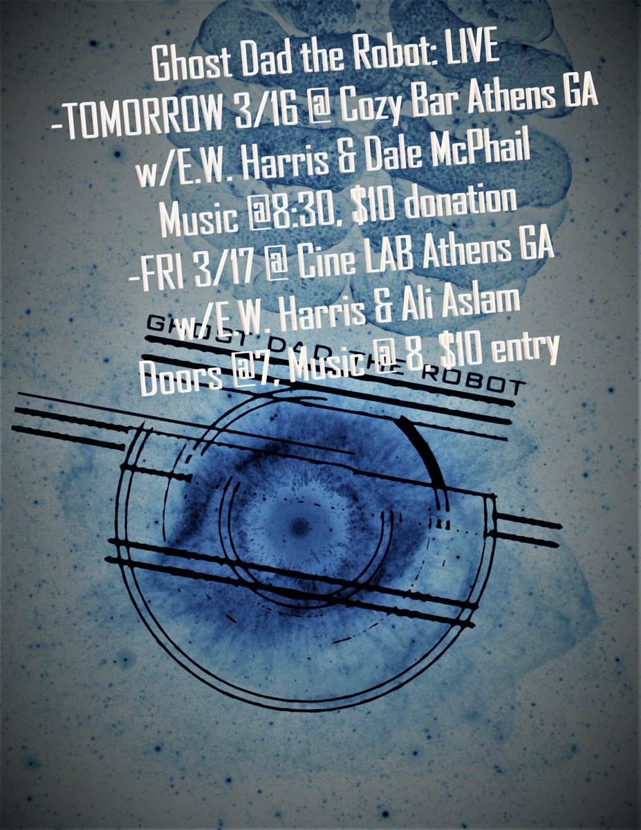 GhostBot00's tweet photo. COME AND SEE
@Dale_McPhail_ @ewharrismusic @StLightShaman @AthensCine @CozyAthens_bar #ghostdadtherobot #athensga #livemusic #stpatricksday2023 #stpatrickseve https://t.co/IGJhnFim5H