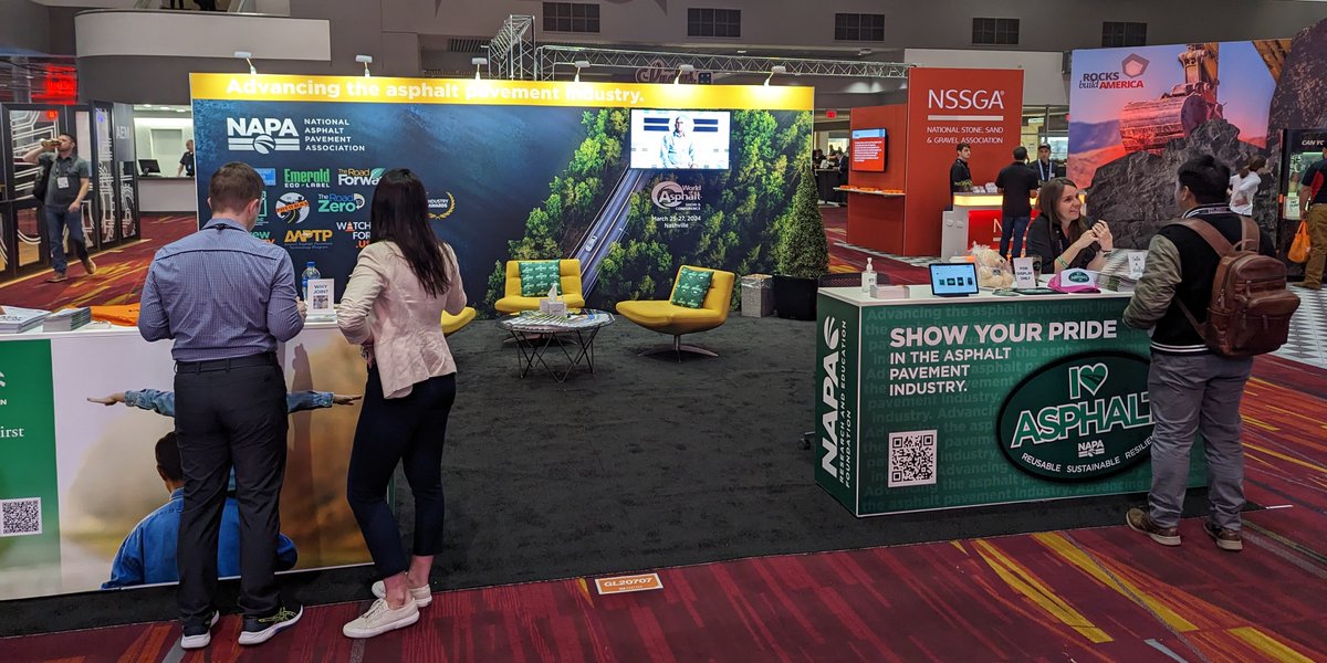 NAPATweets's tweet image. Come learn about the benefits of NAPA membership at #CONEXPOCONAGG Booth GL20707 near the Central Hall entrance.

#ILoveAsphalt