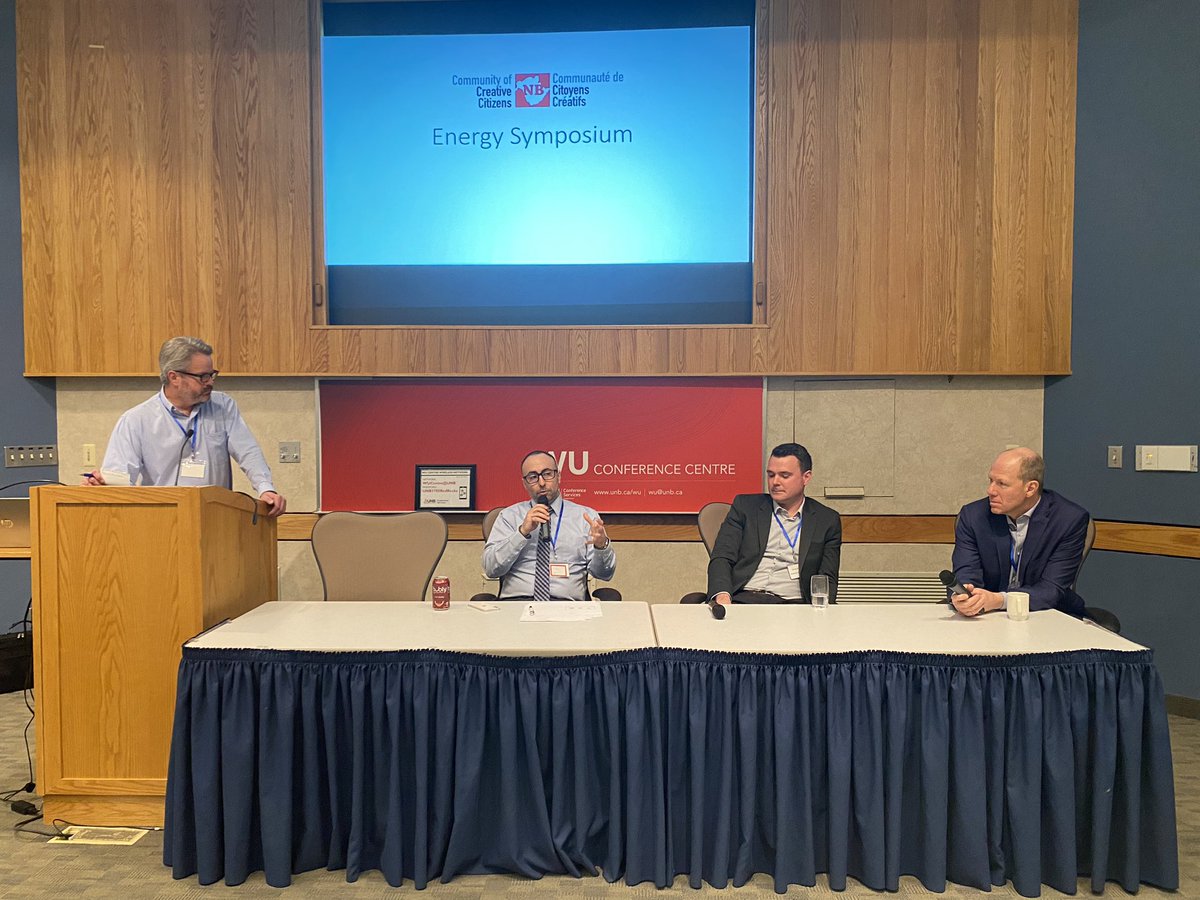 MichelleinNB's tweet photo. I am enlightened today. Great questions from the attendees at CCC Energy Symposium today with knowledgeable panelists giving us straight answers. @AtlanticaEnergy @Gov_NB @NB_Power @arc_cleantech @MoltexEnergy https://t.co/iUuQ71zCtc