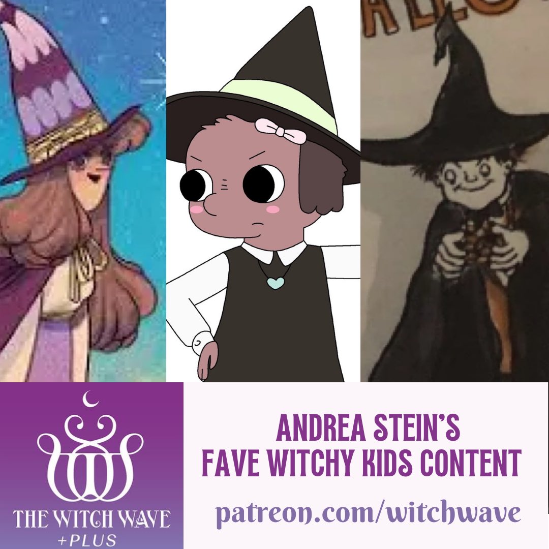 💫 NEW @witchwavepod PLUS💫 On this minisode, Andrea Stein of <a href="/moondustpress/">Andrea Stein 🧹</a> returns to recommend some of her favorite books, TV shows, and films for witchy kids.

Listen now! Patreon.com/witchwave