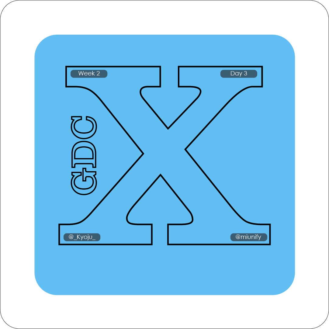 defsnotprof's tweet photo. #Week2Day3 of #GDCX
@Miunify
#gdcx #miunifygdc #miunifygdcx #gdcxflyer
"Let's have it....."
🧵 https://t.co/rtaQkAc0nd