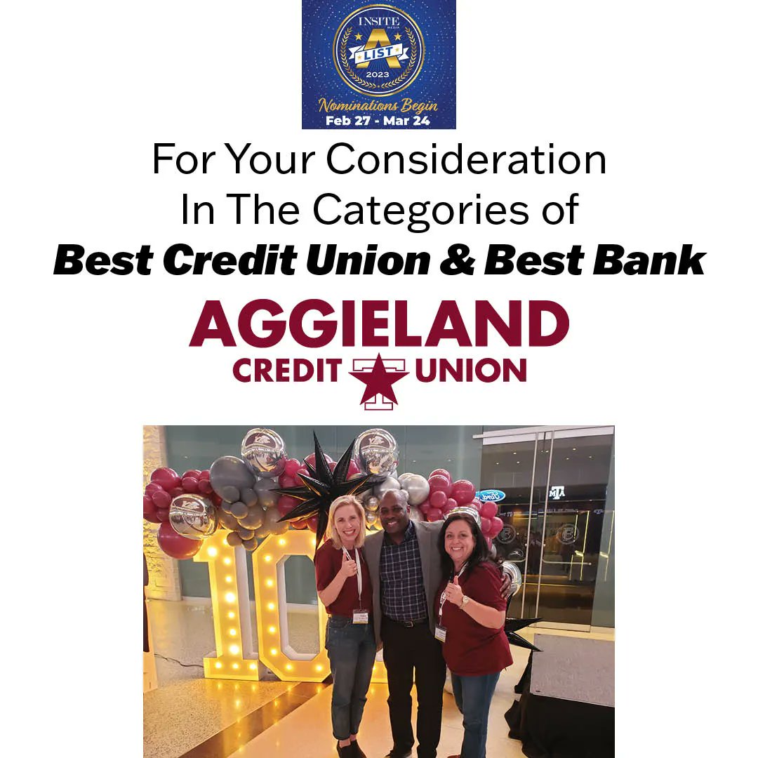 AGGIELAND CREDIT UNION tweet media