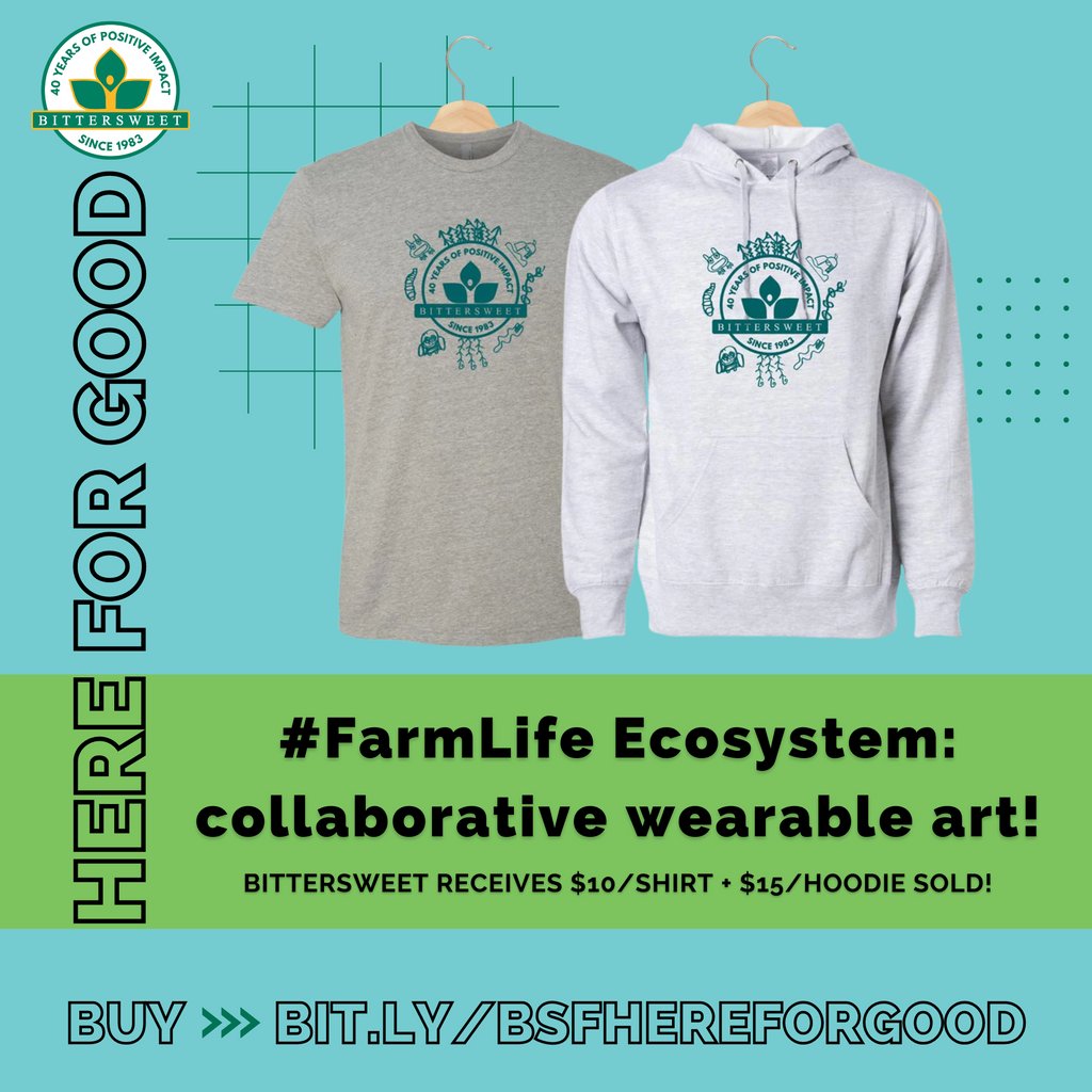 LIMITED TIME wearable art alert! 😍 Order by March 31st via the Jupmode #HereForGood campaign!

We receive $10/t-shirt sold and $15/hoodie sold-- each purchase positively impacts the lives of individuals with autism at the Farm. 💚

#Autism #ToledoOhio #YouWillDoBetterInToledo