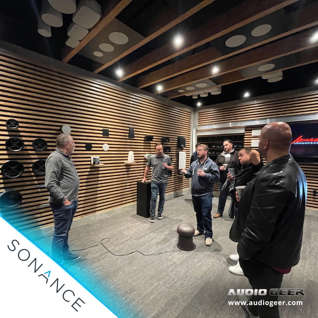 From our #ReppingontheRoad files, pics from a recent demo at <a href="/SonanceSpeakers/">Sonance</a> HQ in San Clemente to demo all of their speakers! Be sure to reach out to us to schedule a tour! audiogeer.com

#GeerTech #ProAudio #sonance #sonancebeyondsound #design #designedtodisappear