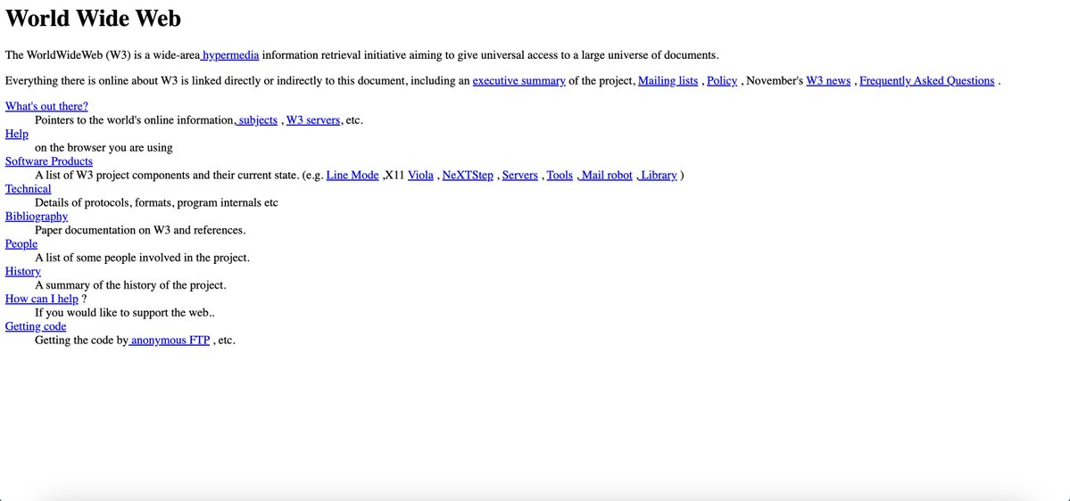 omariosouto's tweet image. Você sabia que o primeiro website do mundo foi criado em 1991 por Tim Berners-Lee? O site ainda está ativo hoje e foi criado para fornecer informações sobre a World Wide Web. #WebHistory #webdevelopment 

info.cern.ch/hypertext/WWW/…