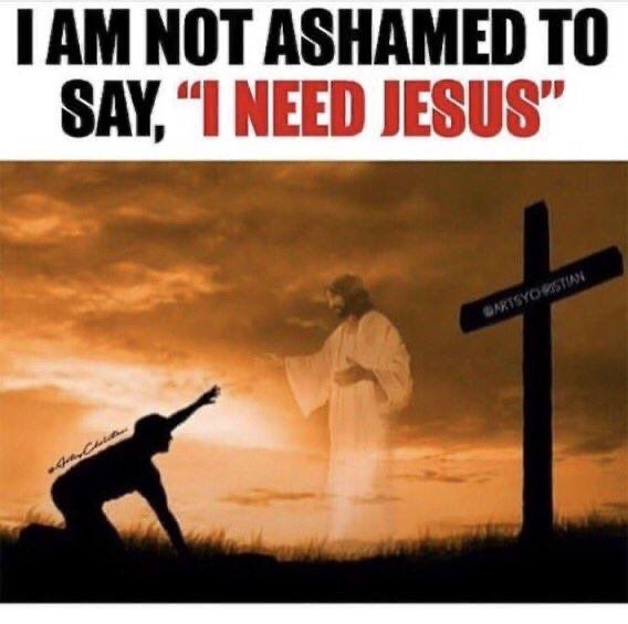 ChristIsComing5's tweet photo. I need you Jesus 

Let nothing keep you from God. There is nothing you have ever done that He will not forgive! The love of God shines in darkness by the Light, Jesus Christ. His death removes all your sins; His resurrection freely justifies you when you BELIEVE. Receive Life! https://t.co/SfFcewzOmN