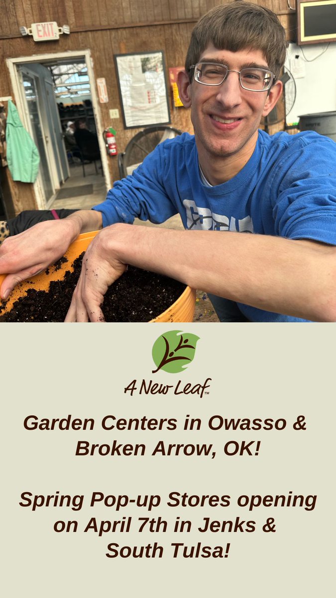 ANewLeafInc's tweet image. It's almost time to say goodbye to winter and hello to spring! Our clients are busy preparing perennials and annuals for our garden centers, and we can't wait to share what they've been working on. 

#springplants #shoplocalok #greencountry