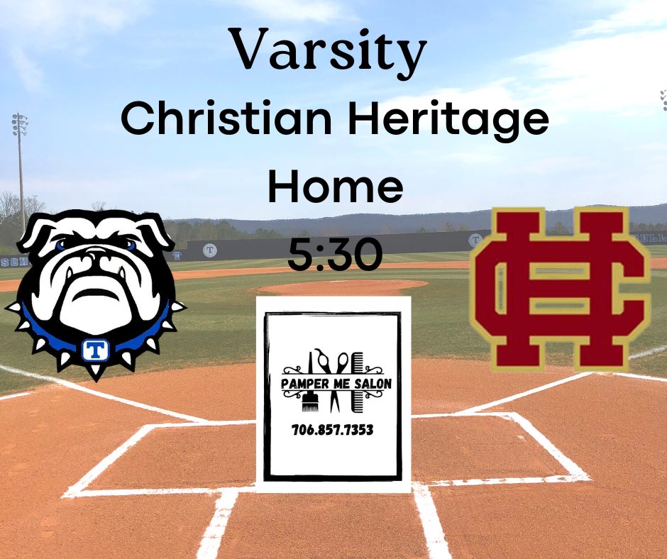 TrionBaseball's tweet photo. 🚨Gameday! 
Come bundled up tonight and cheer on the Bulldogs! As they take on Christian Heritage. 
#Godogs https://t.co/IPdsZabXRD