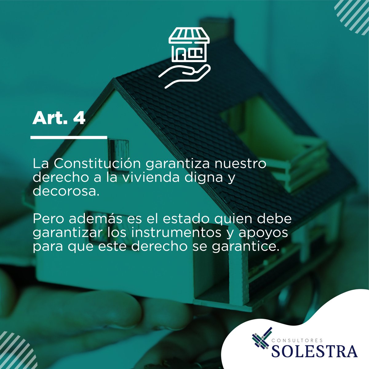 SolestraMx's tweet photo. En la Constitución por ley se garantiza nuestro derecho a la vivienda digna.
Conoce más sobre el Artículo 4o.
#SolestraMX #Derecho #Vivienda #Apoyo #Constitucion https://t.co/gk0fBgv72w