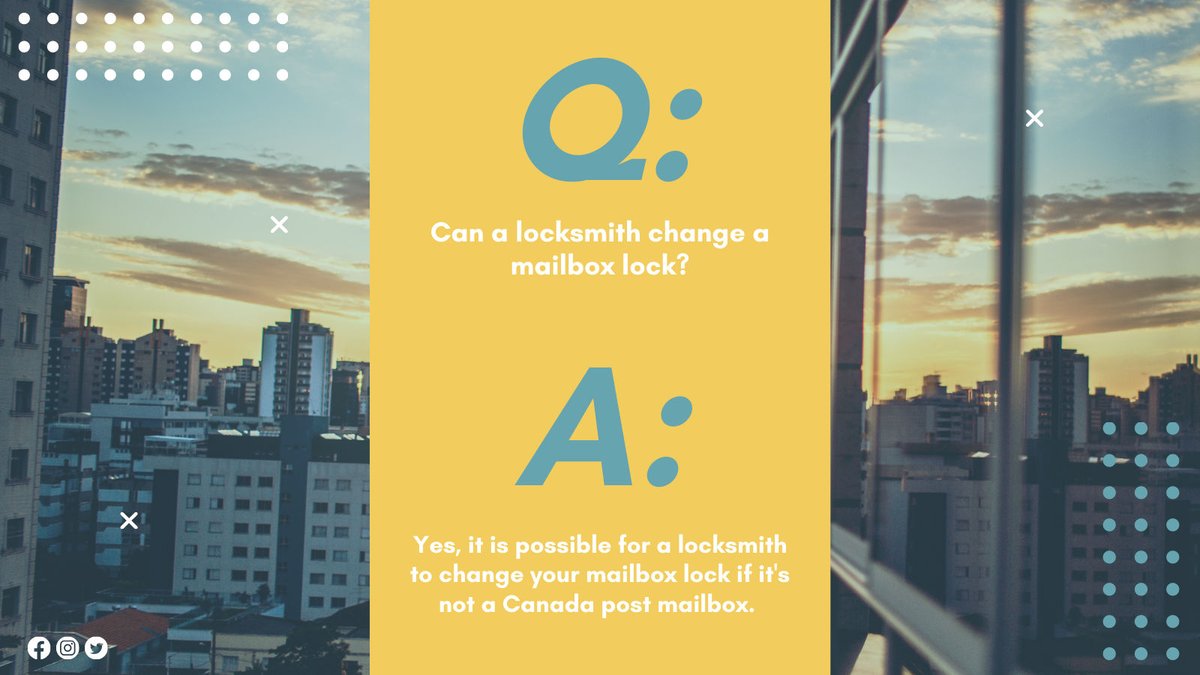soslocksmithpro's tweet image. Any issues about your mailbox lock? As long as it's not a Canada post mailbox, S.O.S Locksmith can handle it for you! 

#SOSlocksmith #locksmithinlondonontario #locksmithservice #lockrepair #soslocksmithontario #lockproblemslocksmith  #londonontariolocksmith #locksmithingontario