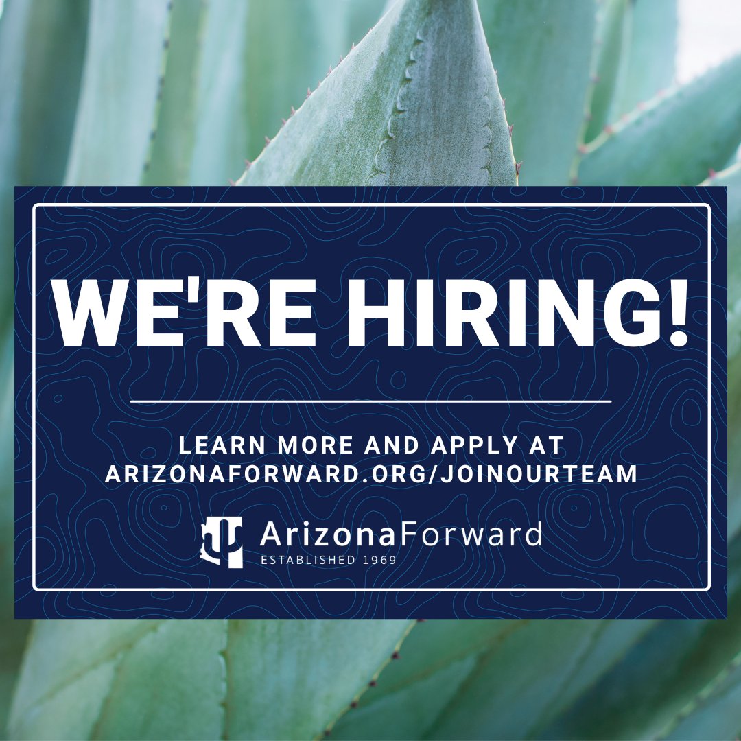 Arizona Forward is hiring for a paid intern position! Visit our website to learn more and apply.