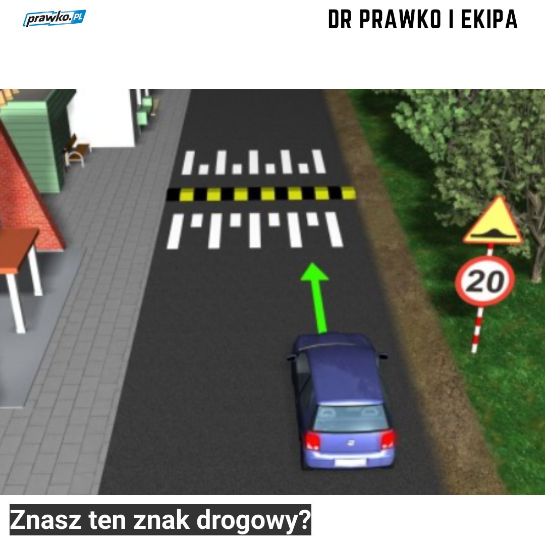Prawko_pl's tweet photo. Wiesz co to oznacza?
Znak „próg zwalniający” oznacza wypukłość na jezdni zastosow #prawkopl #prawko #prawojazdy #akademiaprawkopl #drprawko #zdajzapierwszym #zdamzapierwszym #teoriaprawko #teoriaprawojazdy #znakidrogowe https://t.co/Cpgw9eTFHE