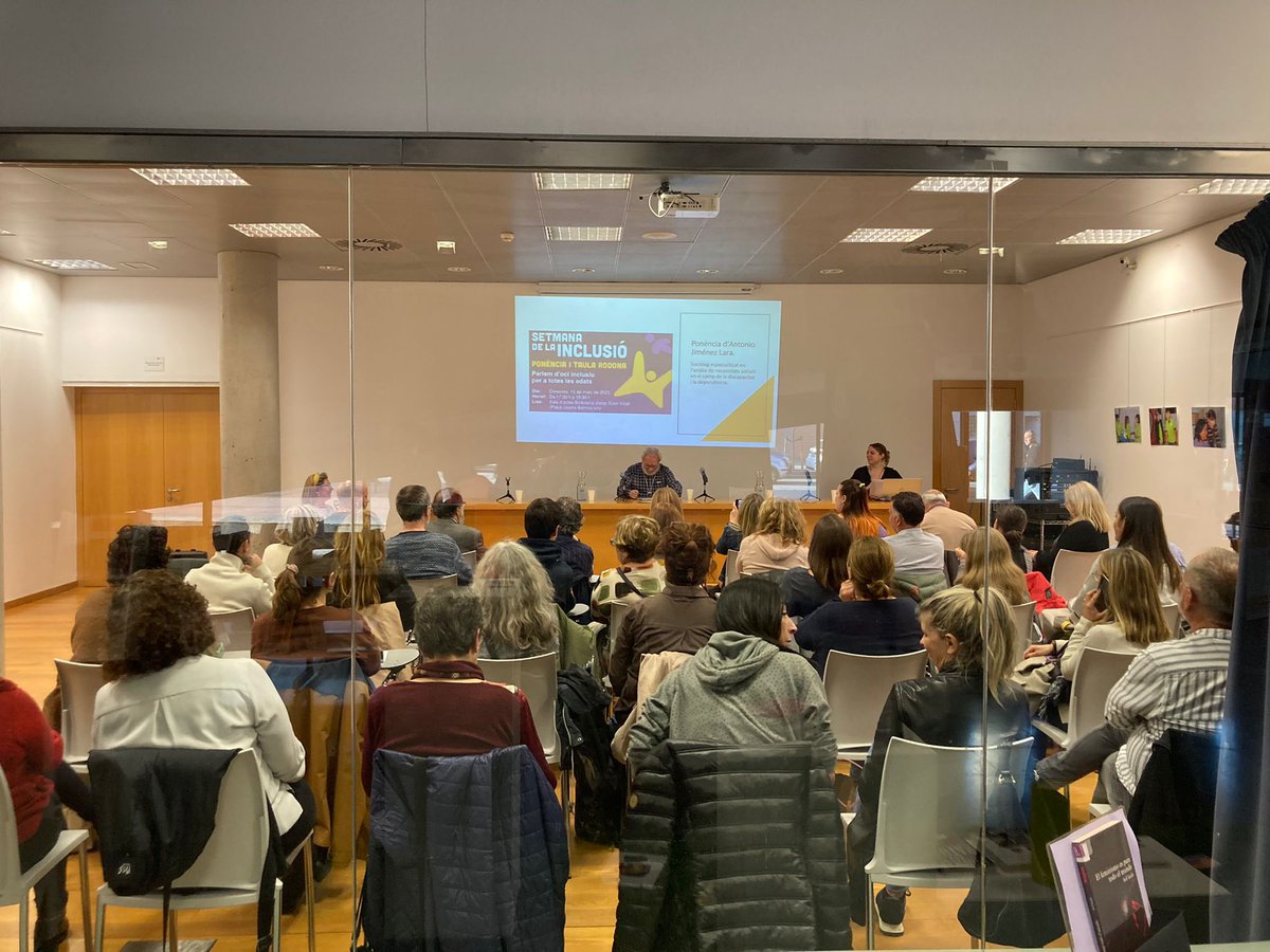 🎉 Ja tenim aquí la setmana de la inclusió <a href="/AjuntamentGava/">Ajuntament de Gavà</a> Parlem d'oci inclusiu 

📝 Ponència privilegiada amb <a href="/ajimenezlara/">Antonio Jiménez Lara</a> 

💬 Conversarem amb <a href="/jorditudelafern/">jordi tudela</a> gerent de <a href="/BCN_Accessible/">BCN Accessible</a> , @DAragones27 , <a href="/EsplaiPubilla/">ESPLAI PUBILLA</a> <a href="/cebellvitge/">Club d'Esplai Bellvitge</a> 

 #comissióinclusió #ociinclusiu