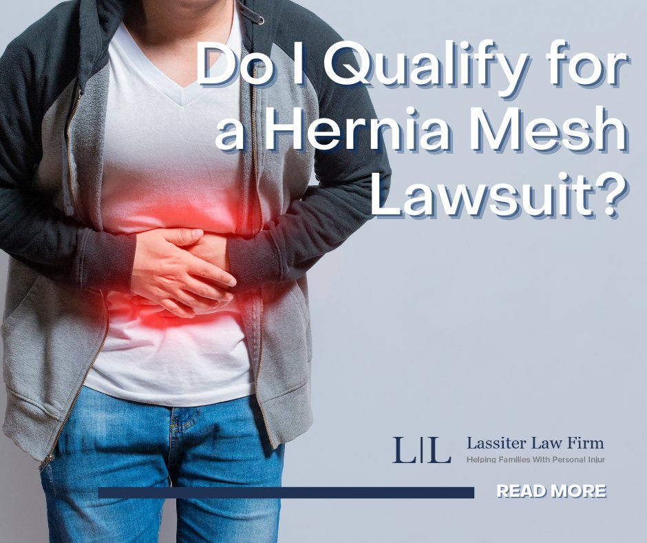 Personal injury lawyers at Lassiter Law Firm help those suffering from hernia mesh injuries to get the compensation they need and deserve. Visit  ow.ly/Xeaj50Ni6Qa or call  713-521 – 0104 for a free initial consultation today.

#LassiterLawFirm #HerniaMesh