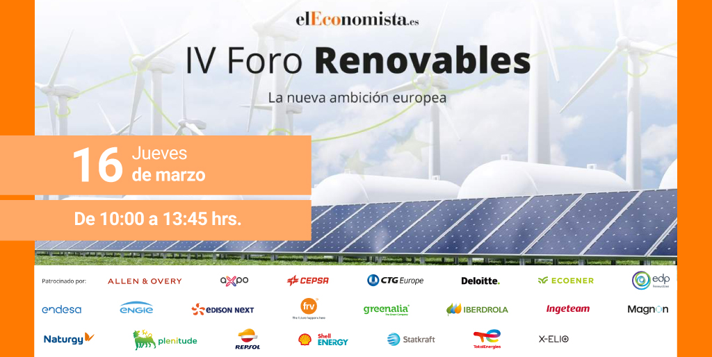 FotowatioRV's tweet image. Patrocinamos la IV edición del Foro Empresarial Renovables con el tema 'Renovables: La nueva ambición europea'. En #strreaming mañana desde las 10:00h en bit.ly/3LfZs7z

@elEconomistaes

#IVForoRenovableseE