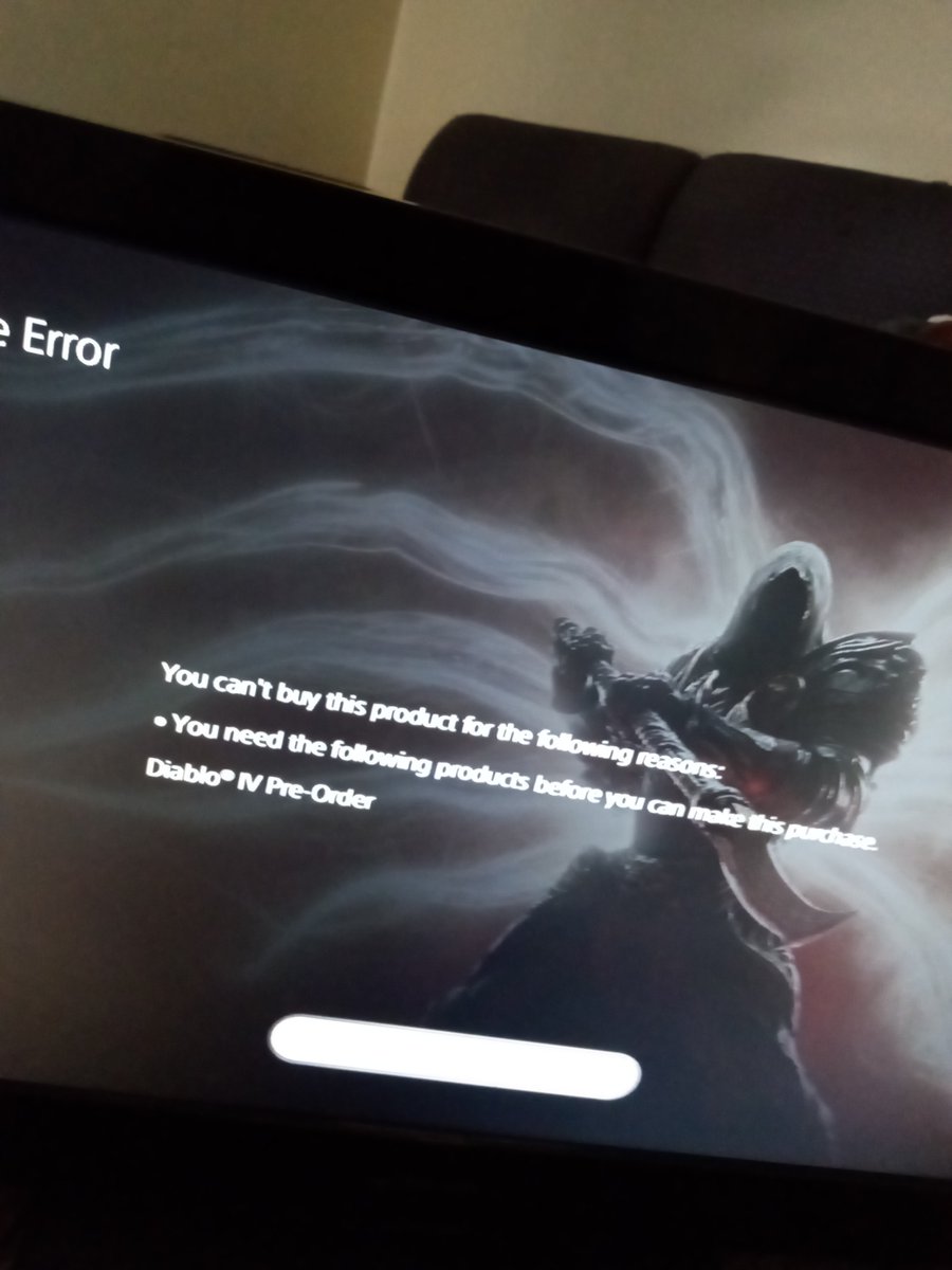 jamie_bowen's tweet photo. @Diablo I got the code from kfc but can't download the beta for ps5 yet https://t.co/74GzomrTTa