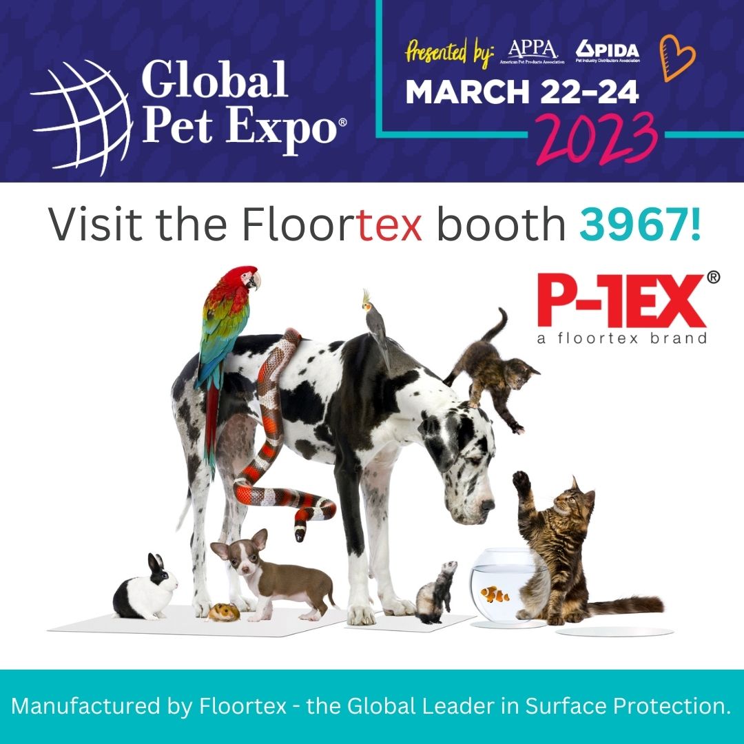 FloortexGlobal's tweet image. 1 week until #GlobalPetExpo, Orlando 🐾 Visit #Floortex at booth 3967 for the exclusive launch of our new pet products 🐶 essential pet accessories 🐱 and enter our exciting prize draw! 
#petexpo #petproducts #petaccessories #petsupplies